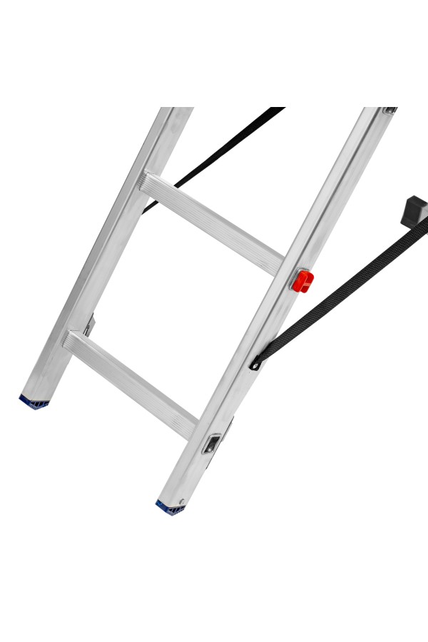 Лестница, 2 х 6 ступеней, алюминиевая, двухсекционная, Сибртех