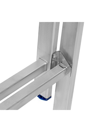 Лестница, 2 х 6 ступеней, алюминиевая, двухсекционная, Россия, Сибртех