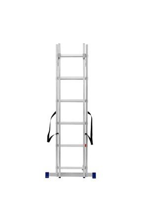 Лестница, 2 х 6 ступеней, алюминиевая, двухсекционная, Россия, Сибртех