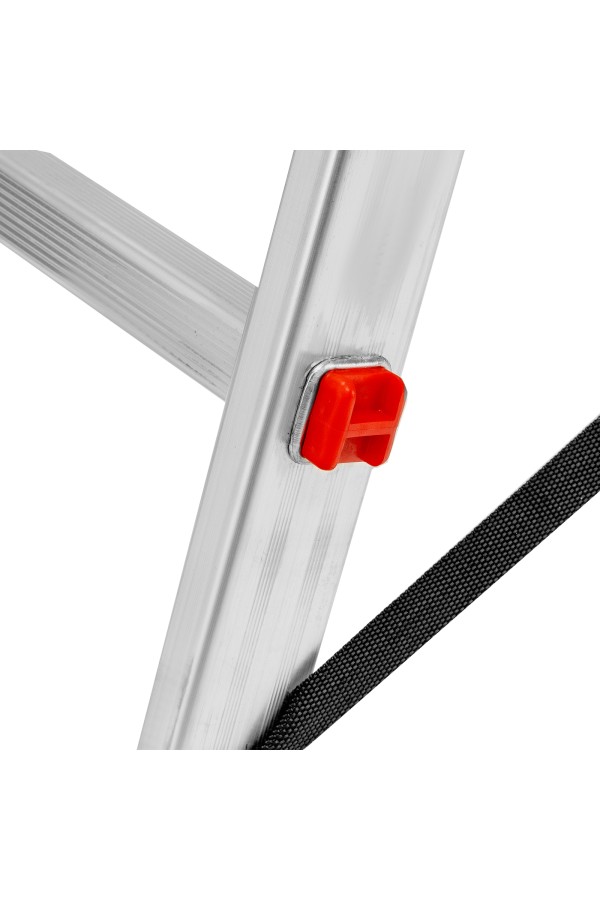 Лестница, 2 х 6 ступеней, алюминиевая, двухсекционная, Сибртех