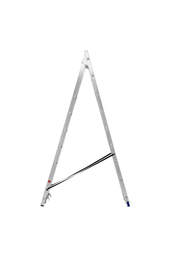 Лестница, 2 х 9 ступеней, алюминиевая, двухсекционная, Сибртех