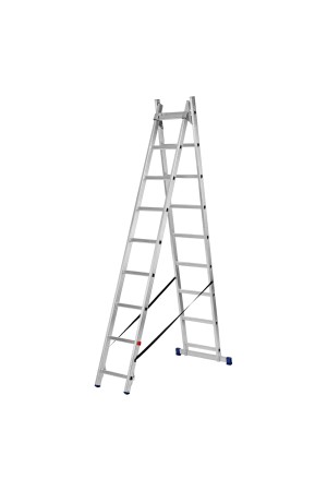 Лестница, 2 х 9 ступеней, алюминиевая, двухсекционная, Россия, Сибртех