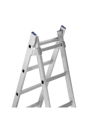 Лестница, 2 х 10 ступеней, алюминиевая, двухсекционная, Россия, Сибртех