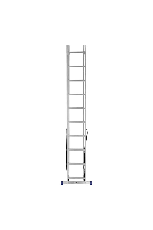 Лестница, 2 х 10 ступеней, алюминиевая, двухсекционная, Сибртех