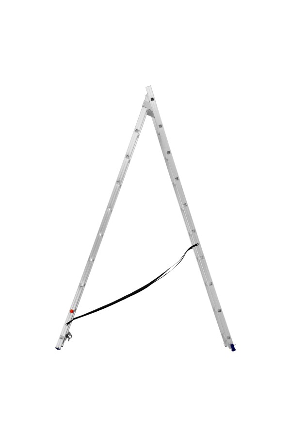 Лестница, 2 х 10 ступеней, алюминиевая, двухсекционная, Сибртех