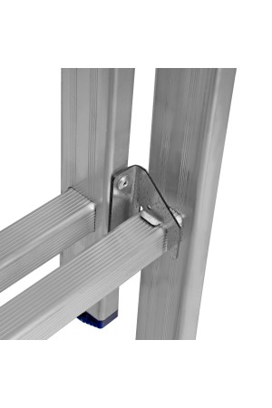 Лестница, 2 х 10 ступеней, алюминиевая, двухсекционная, Россия, Сибртех