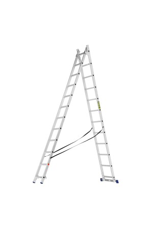 Лестница, 2 х 12 ступеней, алюминиевая, двухсекционная, Россия, Сибртех