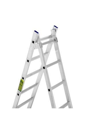 Лестница, 2 х 12 ступеней, алюминиевая, двухсекционная, Россия, Сибртех