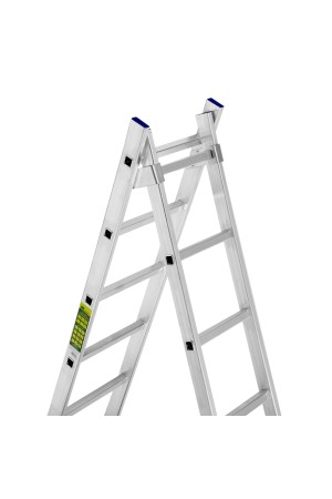 Лестница, 2 х 13 ступеней, алюминиевая, двухсекционная, Россия, Сибртех