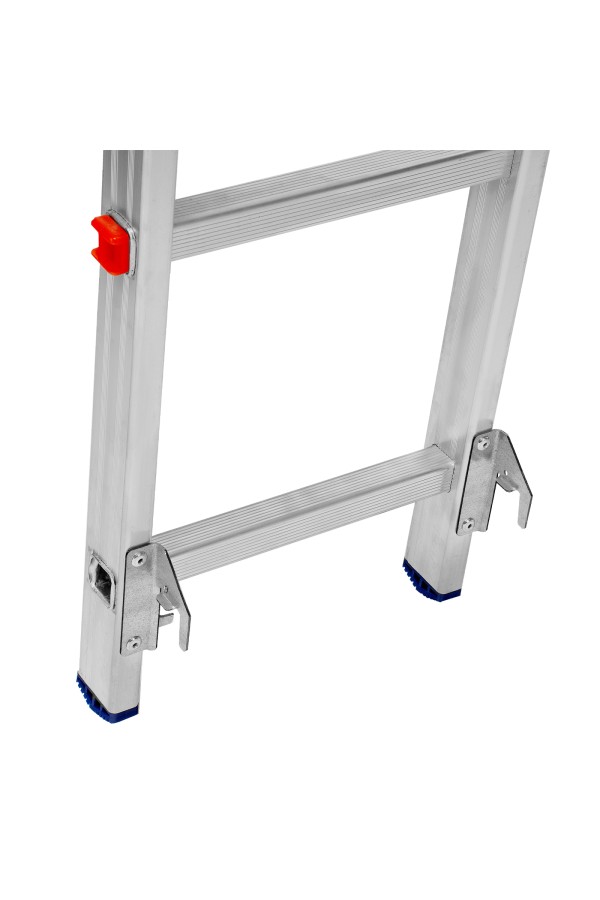 Лестница, 2 х 13 ступеней, алюминиевая, двухсекционная, Сибртех
