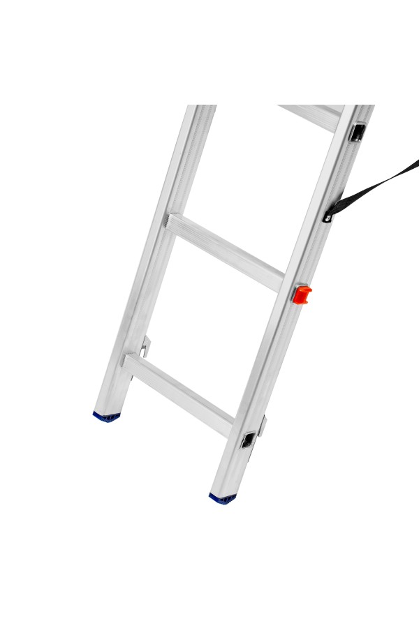 Лестница, 2 х 13 ступеней, алюминиевая, двухсекционная, Сибртех