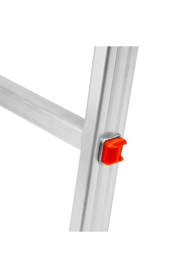 Лестница, 2 х 13 ступеней, алюминиевая, двухсекционная, Сибртех