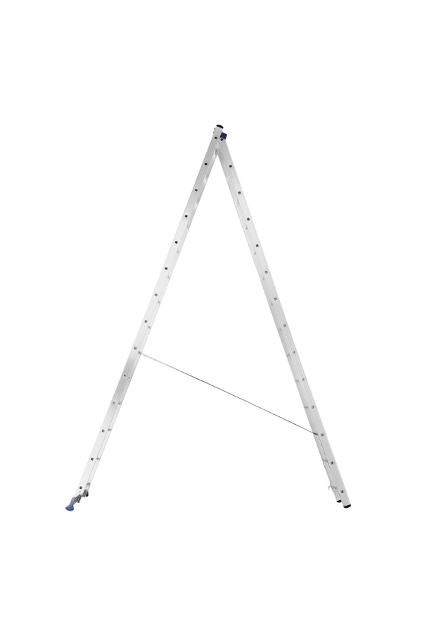 Лестница, 2 х 14 ступеней, алюминиевая, двухсекционная, Сибртех