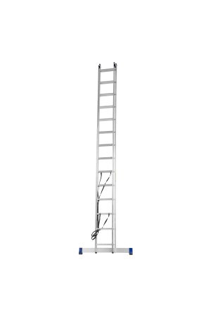 Лестница, 2 х 14 ступеней, алюминиевая, двухсекционная, Россия, Сибртех