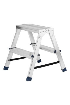 Стремянка двусторонняя 2 ступени, алюминиевая, Россия, Сибртех