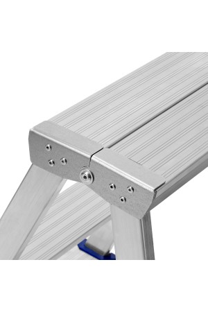 Стремянка двусторонняя 3 ступени, алюминиевая, Россия, Сибртех