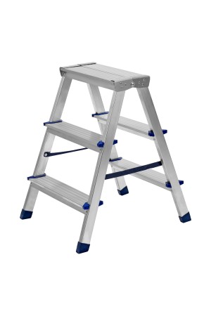 Стремянка двусторонняя 3 ступени, алюминиевая, Россия, Сибртех