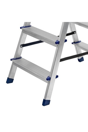 Стремянка двусторонняя 4 ступени, алюминиевая, Россия, Сибртех