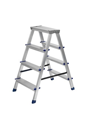 Стремянка двусторонняя 4 ступени, алюминиевая, Россия, Сибртех