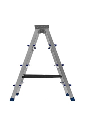 Стремянка двусторонняя 4 ступени, алюминиевая, Россия, Сибртех