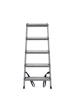Стремянка двусторонняя 5 ступеней, алюминиевая, Россия, Сибртех