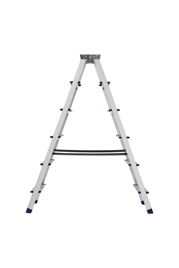 Стремянка двусторонняя 6 ступеней, алюминиевая, Сибртех