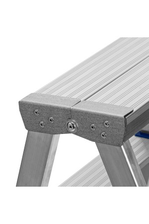 Стремянка двусторонняя 6 ступеней, алюминиевая, Россия, Сибртех