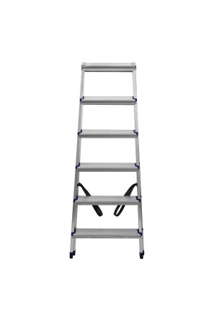 Стремянка двусторонняя 6 ступеней, алюминиевая, Россия, Сибртех