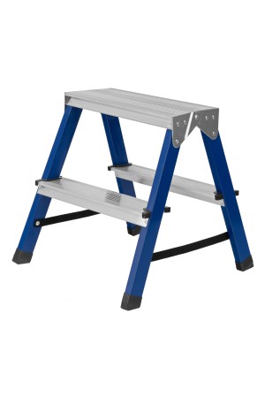 Стремянка двусторонняя 2 ступени, стальная, Россия, Сибртех