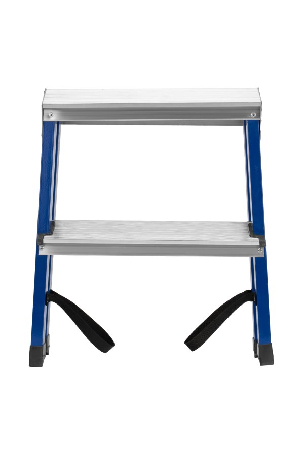 Стремянка двусторонняя 2 ступени, стальная, Сибртех