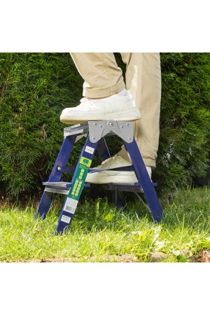 Стремянка двусторонняя 2 ступени, стальная, Россия, Сибртех