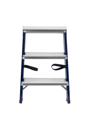 Стремянка двусторонняя 3 ступени, стальная, Россия, Сибртех