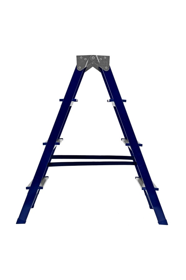 Стремянка двусторонняя 4 ступени, стальная, Сибртех