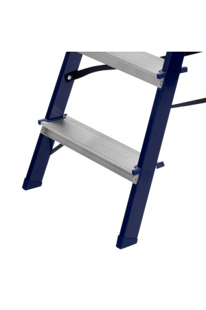 Стремянка двусторонняя 4 ступени, стальная, Россия, Сибртех