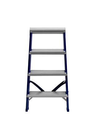 Стремянка двусторонняя 4 ступени, стальная, Россия, Сибртех