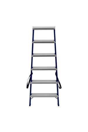 Стремянка двусторонняя 6 ступеней, стальная, Россия, Сибртех