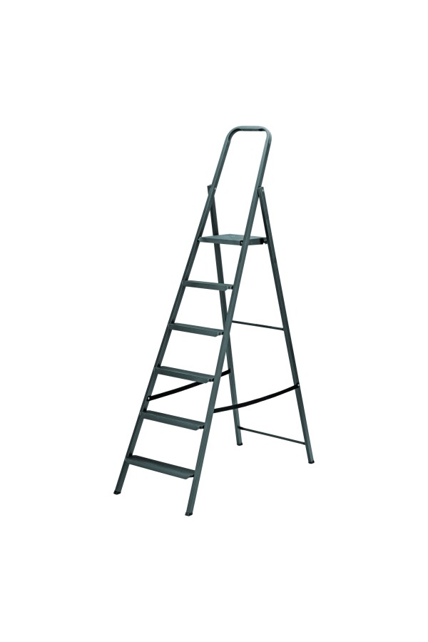 Стремянка 6 ступеней, компактная, стальная Сибртех