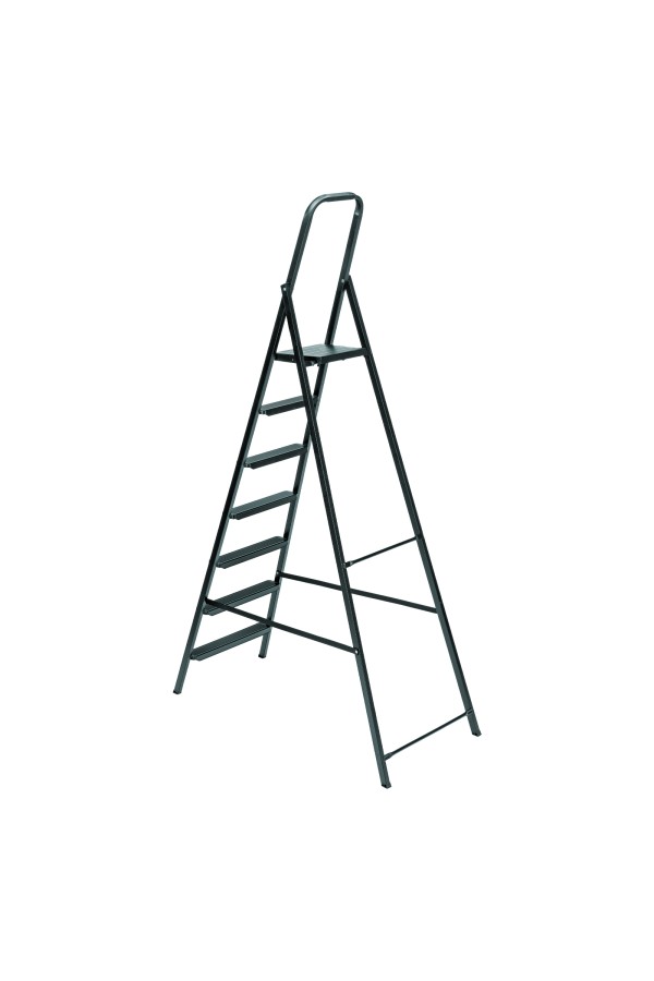 Стремянка 7 ступеней, компактная, стальная Сибртех