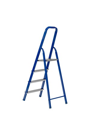 Стремянка, 4 ступени, стальной профиль, алюминиевые ступени Россия Сибртех