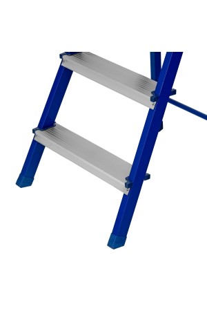 Стремянка, 4 ступени, стальной профиль, алюминиевые ступени Россия Сибртех