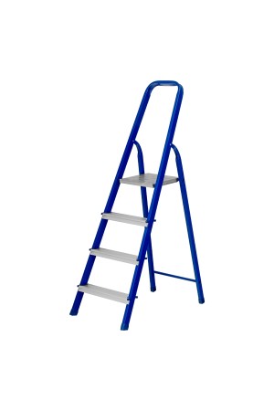 Стремянка, 4 ступени, стальной профиль, алюминиевые ступени Россия Сибртех