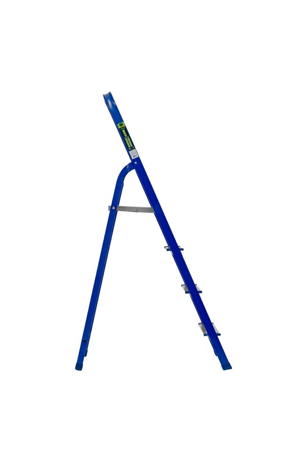 Стремянка, 4 ступени, стальной профиль, алюминиевые ступени Сибртех