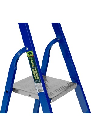 Стремянка, 7 ступеней, стальной профиль, алюминиевые ступени Россия Сибртех