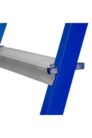 Стремянка, 9 ступеней, стальной профиль, алюминиевые ступени Россия Сибртех