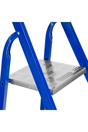 Стремянка, 9 ступеней, стальной профиль, алюминиевые ступени Россия Сибртех