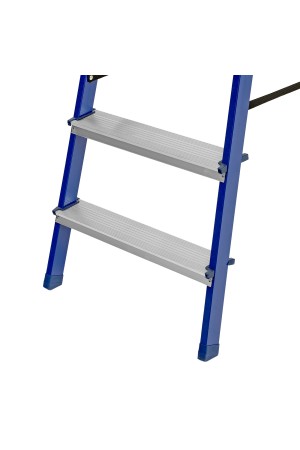 Стремянка, 9 ступеней, стальной профиль, алюминиевые ступени Россия Сибртех