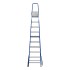 Стремянка, 10 ступеней, стальной профиль, алюминиевые ступени Россия Сибртех