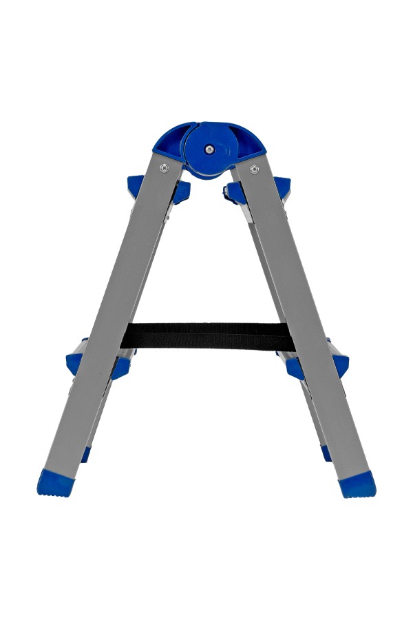 Стремянка двухсторонняя 2 ступени, сталь профиль, стальные ступени, Сибртех