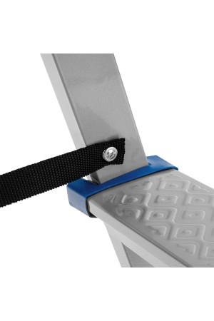 Стремянка двухсторонняя 3 ступени, сталь профиль, стальные ступени, Россия Сибртех