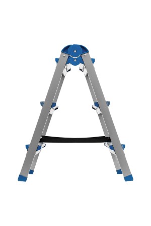 Стремянка двухсторонняя 3 ступени, сталь профиль, стальные ступени, Россия Сибртех